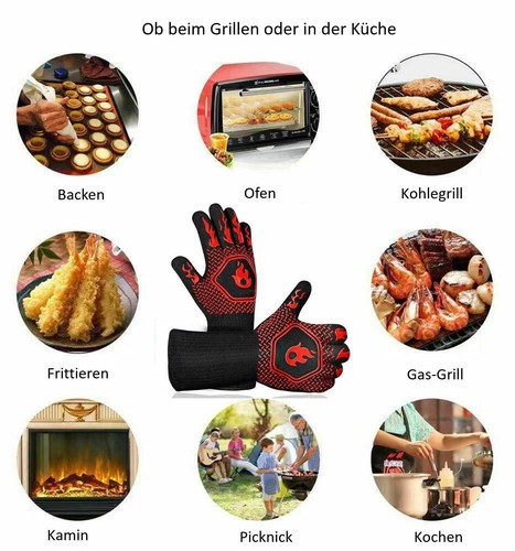 2X！Grillhandschuhe